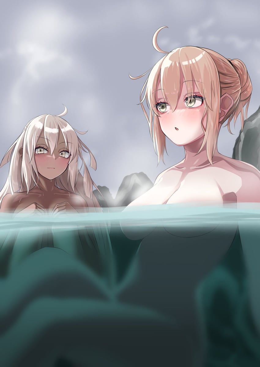 okita souji and okita souji alter (fate and 1 more) drawn by nigori_(keydoor)