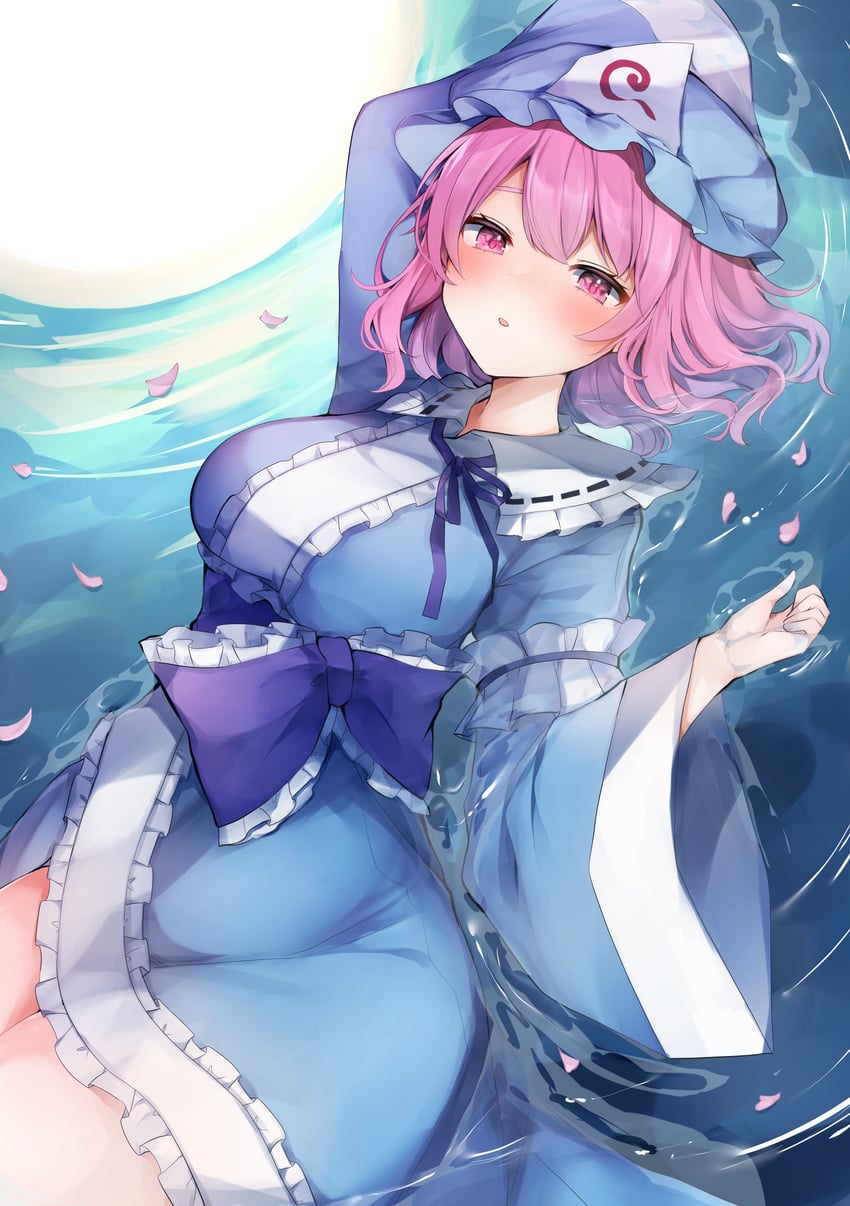 saigyouji yuyuko (touhou) drawn by karasusou_nano