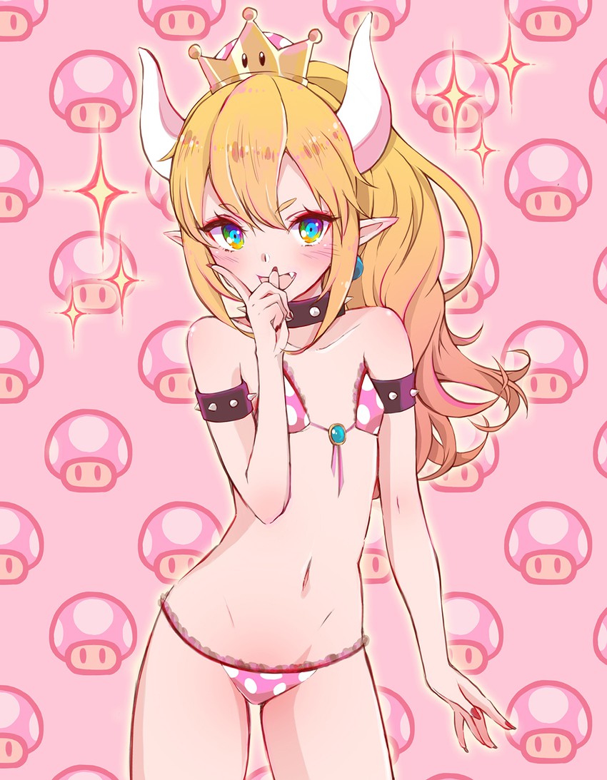 bowsette (mario and 1 more) drawn by xenxen