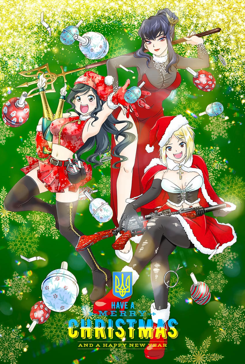 marichka, kraken, and eva (original) drawn by anonymous_(japanese) and japanon