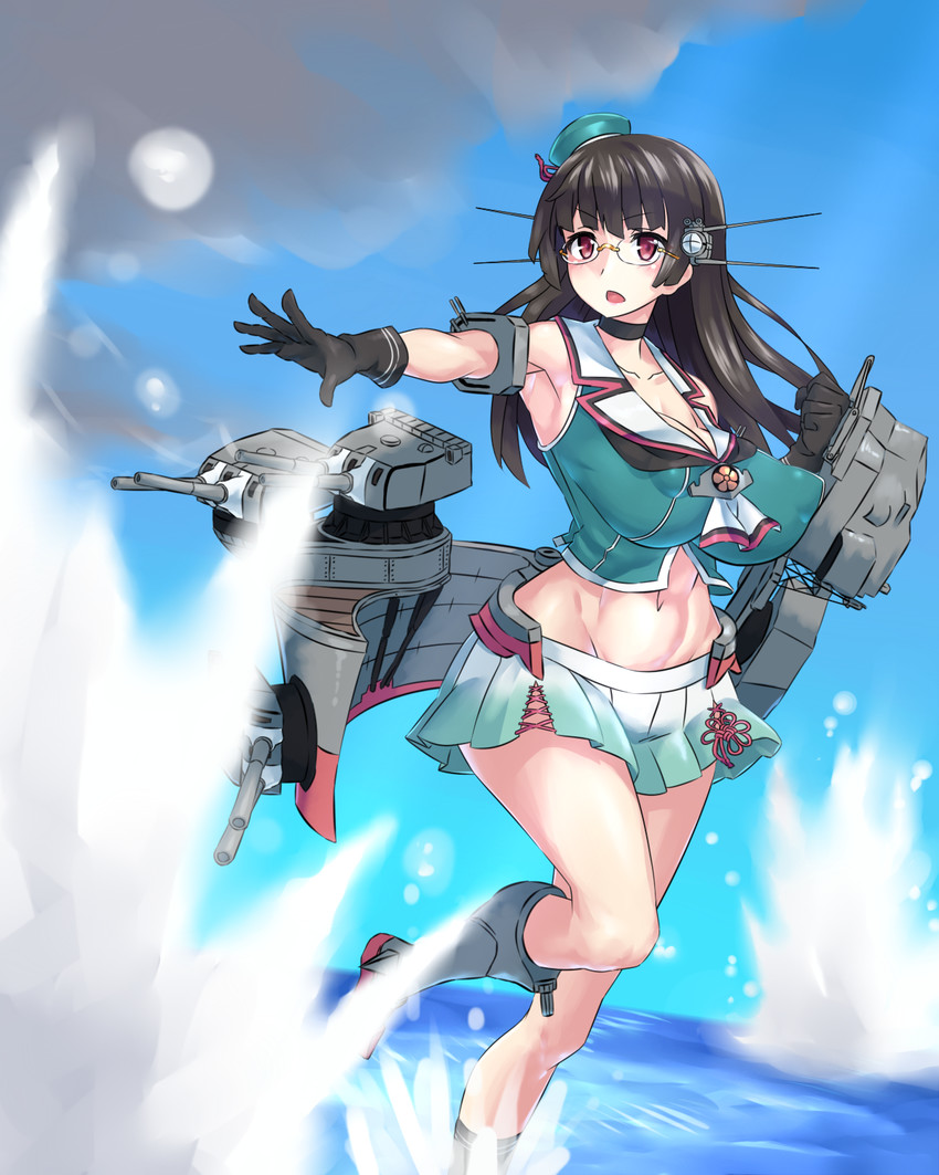 choukai and choukai kai ni (kantai collection) drawn by mizuumi_(bb)