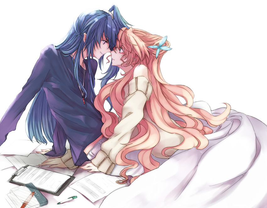 kazanari tsubasa and maria cadenzavna eve (senki zesshou symphogear) drawn by rhapsode