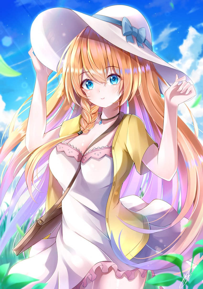 pecorine (princess connect!) drawn by takemura_kou