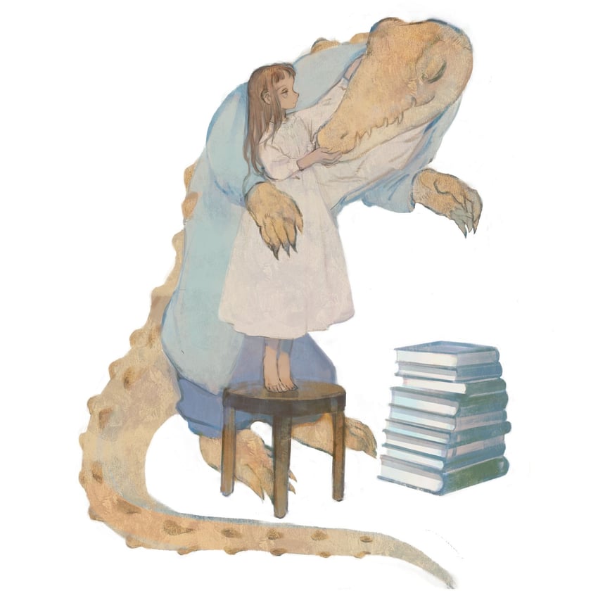 philia ell and croco zigmond (original) drawn by tono_(rt0no)