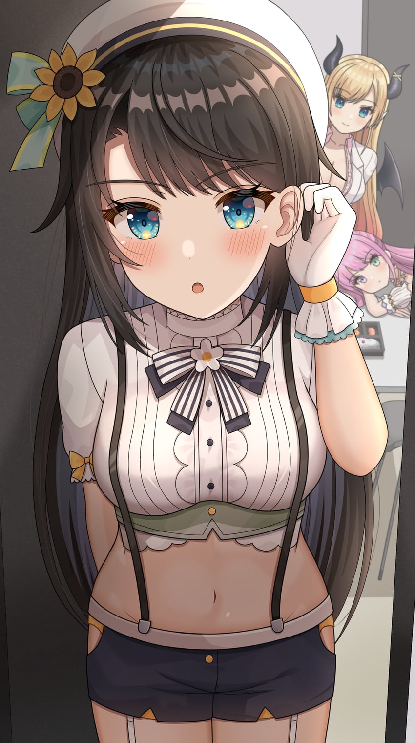 oozora subaru, yuzuki choco, and himemori luna (hololive) drawn by hisui_(user_zvkr2432)