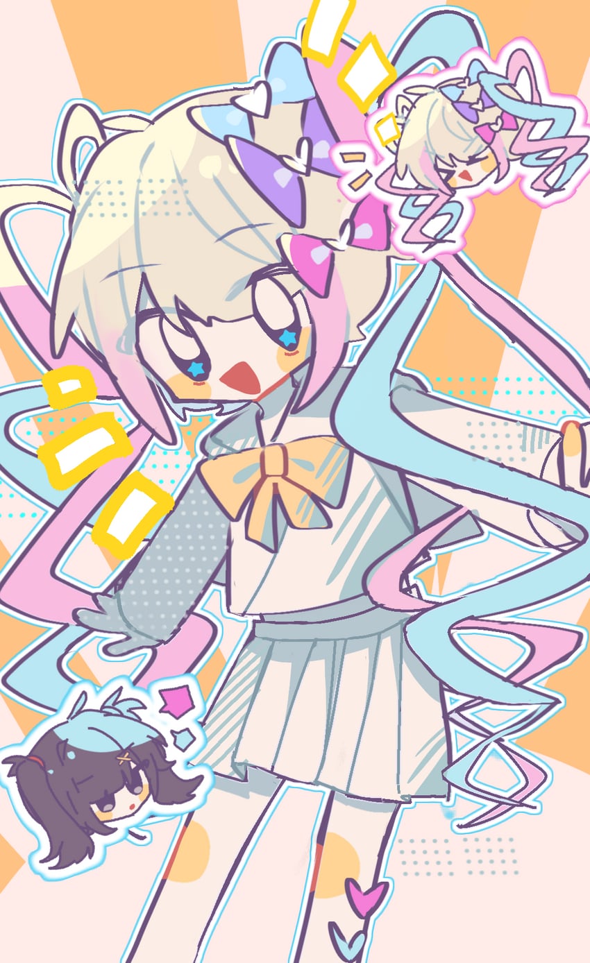 chouzetsusaikawa tenshi-chan and ame-chan (needy girl overdose) drawn by ngngngngngngngngngnishuodedoudui