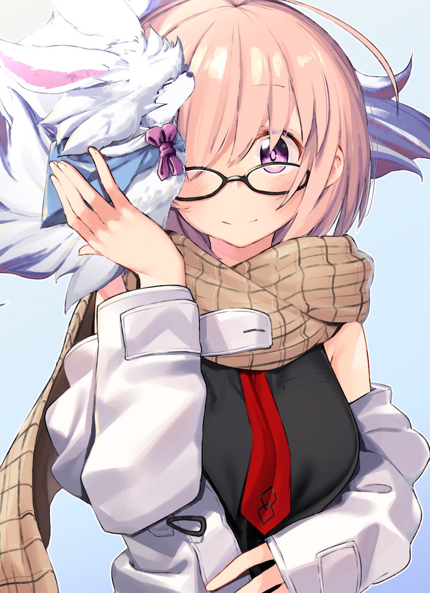 mash kyrielight and fou (fate and 1 more) drawn by kei_(soundcross)
