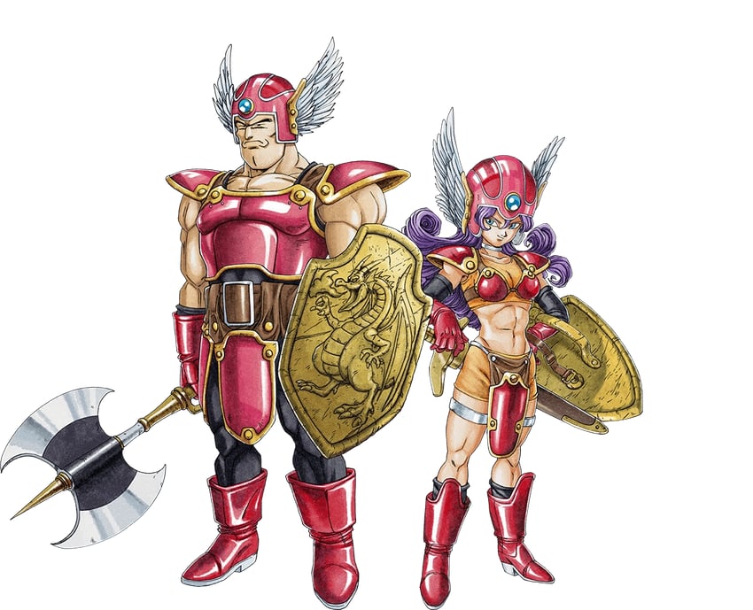warrior (dragon quest and 1 more) drawn by fenyon