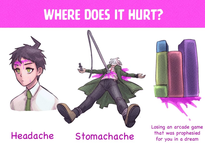 komaeda nagito and hinata hajime (danganronpa and 2 more) drawn by midori_(310ri_21)