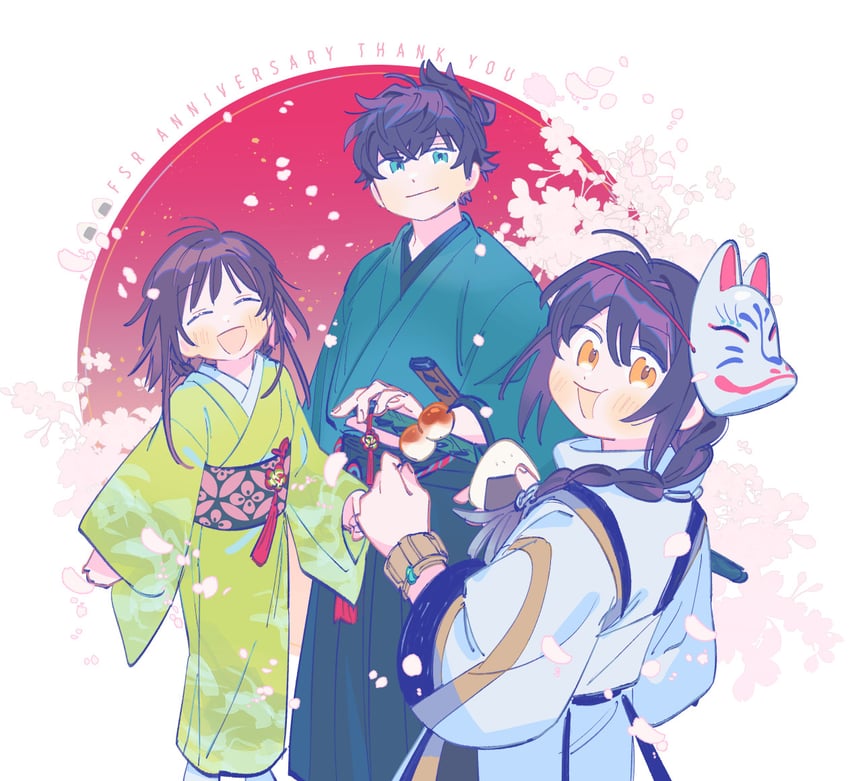 yamato takeru, miyamoto iori, and ogasawara kaya (fate and 2 more) drawn by oneroom-disco
