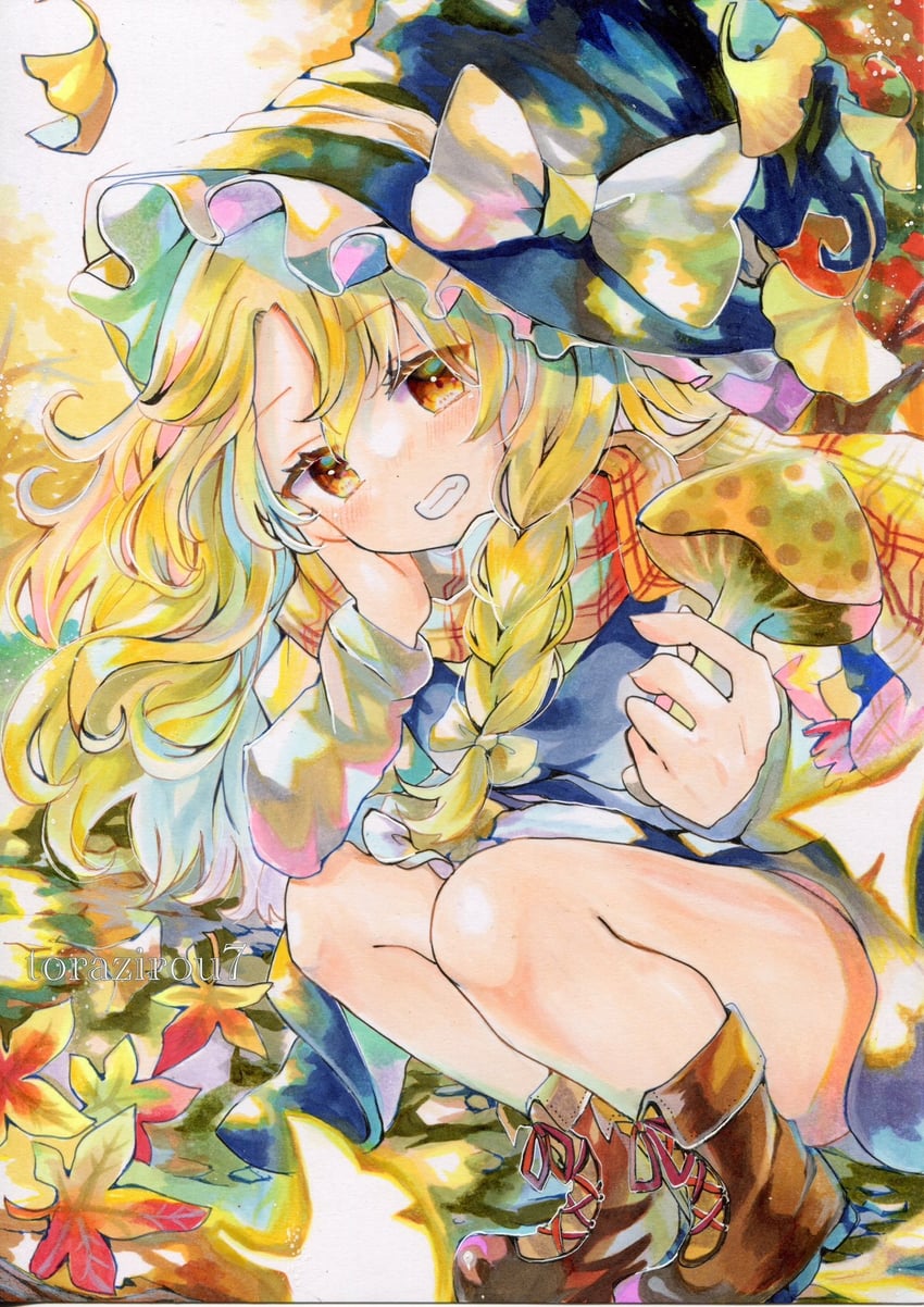kirisame marisa (touhou) drawn by torajirou_(toraneko_zirou)