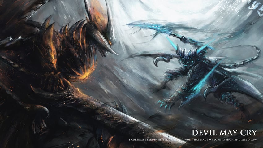 dante and vergil (devil may cry and 1 more) drawn by wardxiao