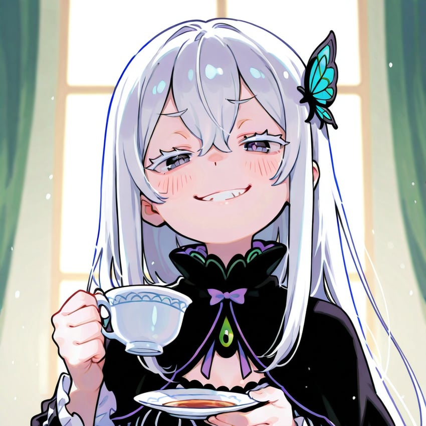 echidna (re:zero kara hajimeru isekai seikatsu) drawn by moellmo