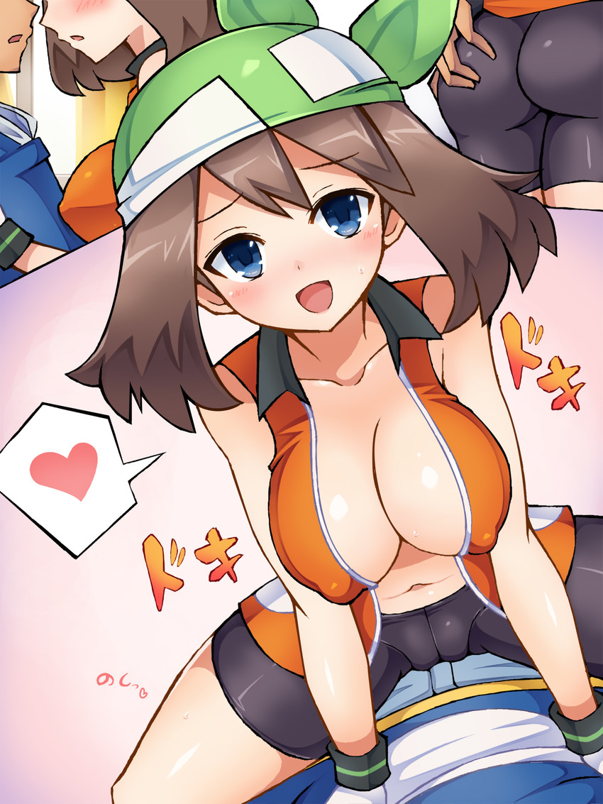 may and ash ketchum (pokemon and 1 more) drawn by chro_(rulurullu)