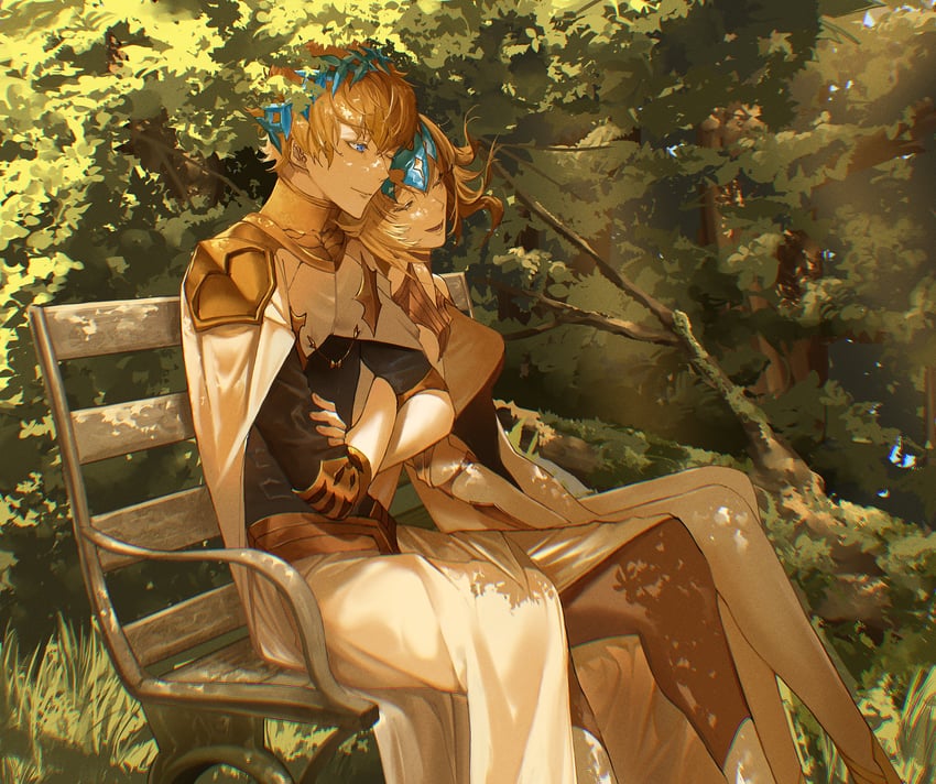 pollux and castor (fate and 1 more) drawn by zuraa_(naunau_seijin)