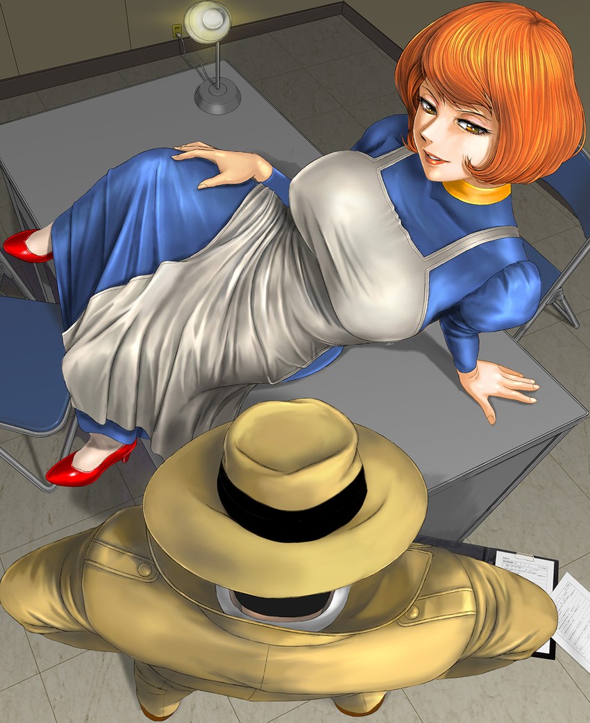 mine fujiko and zenigata kouichi (lupin iii) drawn by toten_(der_fuhrer)