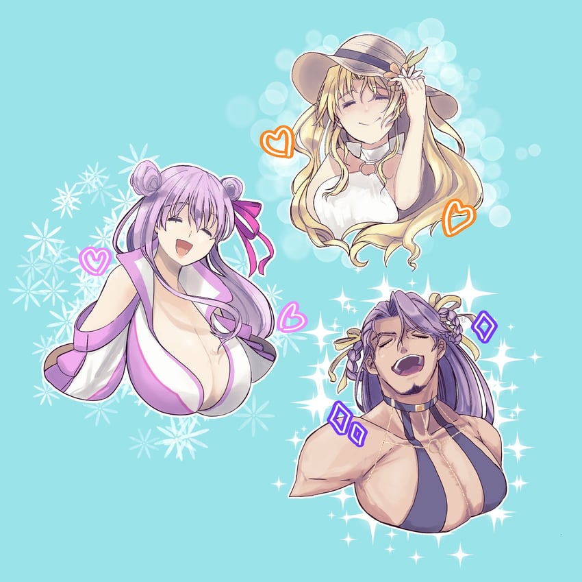 bb, ereshkigal, space ereshkigal, bb dubai, duryodhana, and 1 more (fate and 1 more) drawn by 25uha