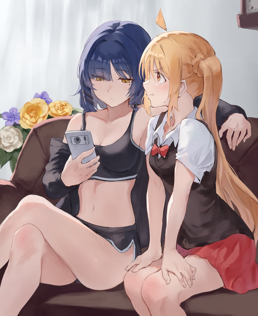 ijichi nijika and yamada ryo (bocchi the rock!) drawn by jojobirdz