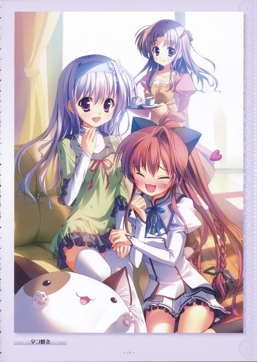 inui sana, pan-nya, amaha miu, and amaha yuiko (mashiroiro symphony) drawn by takoyaki_(roast)