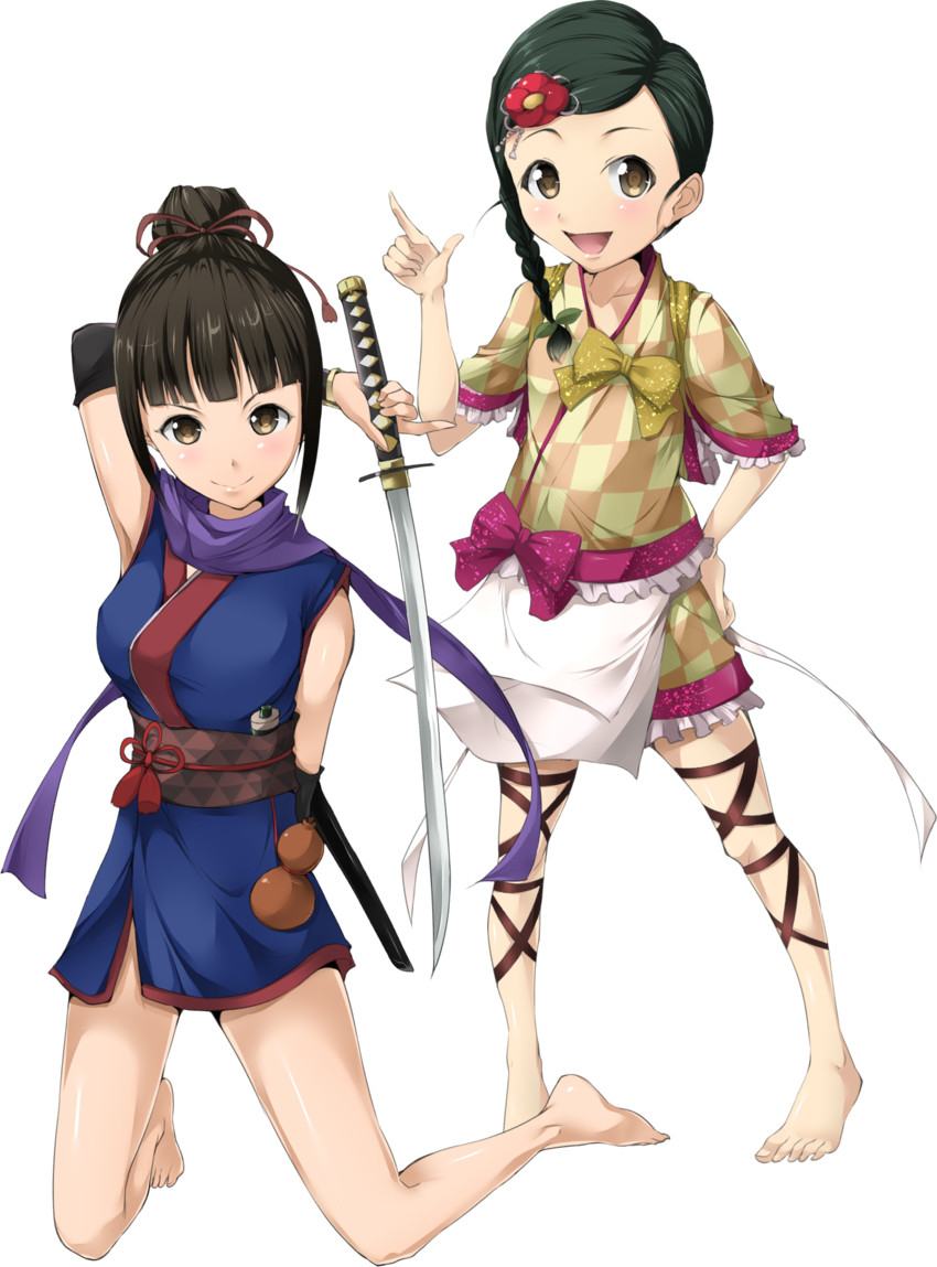 hamaguchi ayame and shuto aoi (idolmaster and 1 more) drawn by solru