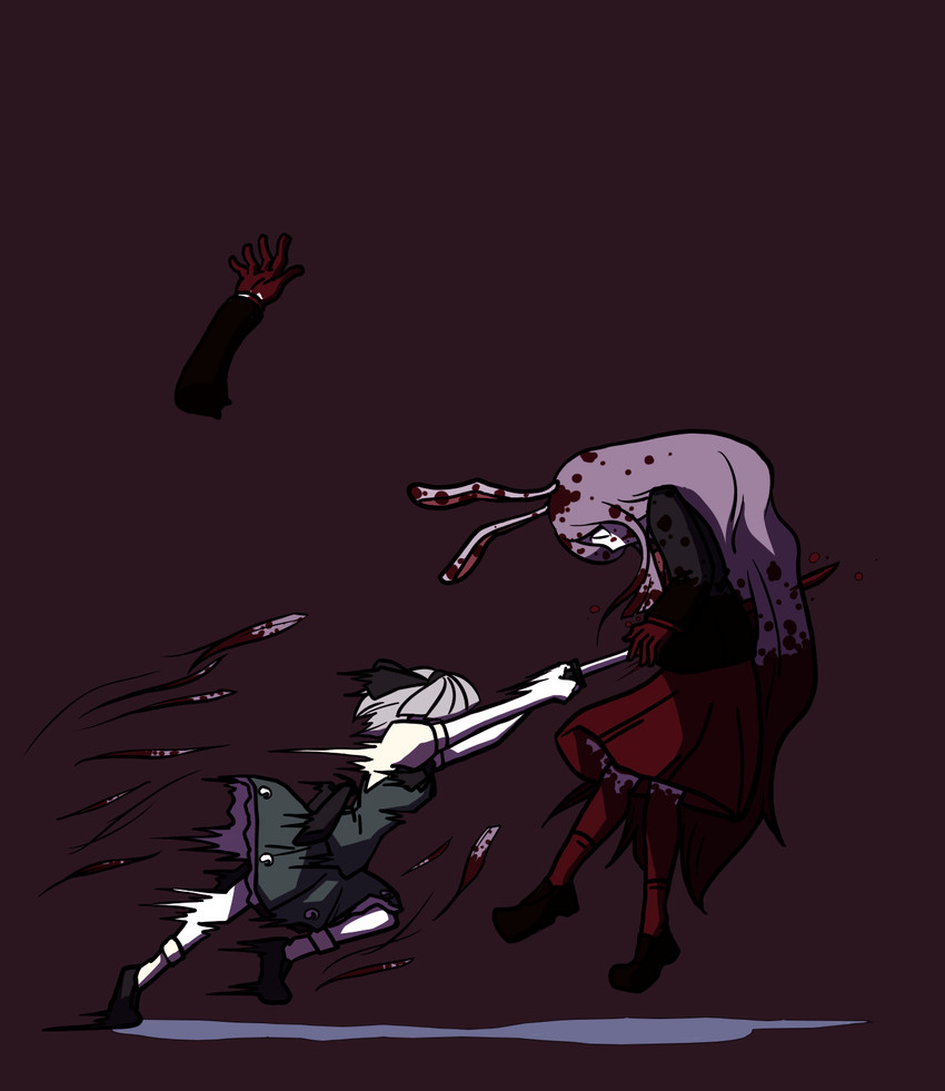 konpaku youmu and reisen udongein inaba (touhou) drawn by inarou_(rakugakiproject)
