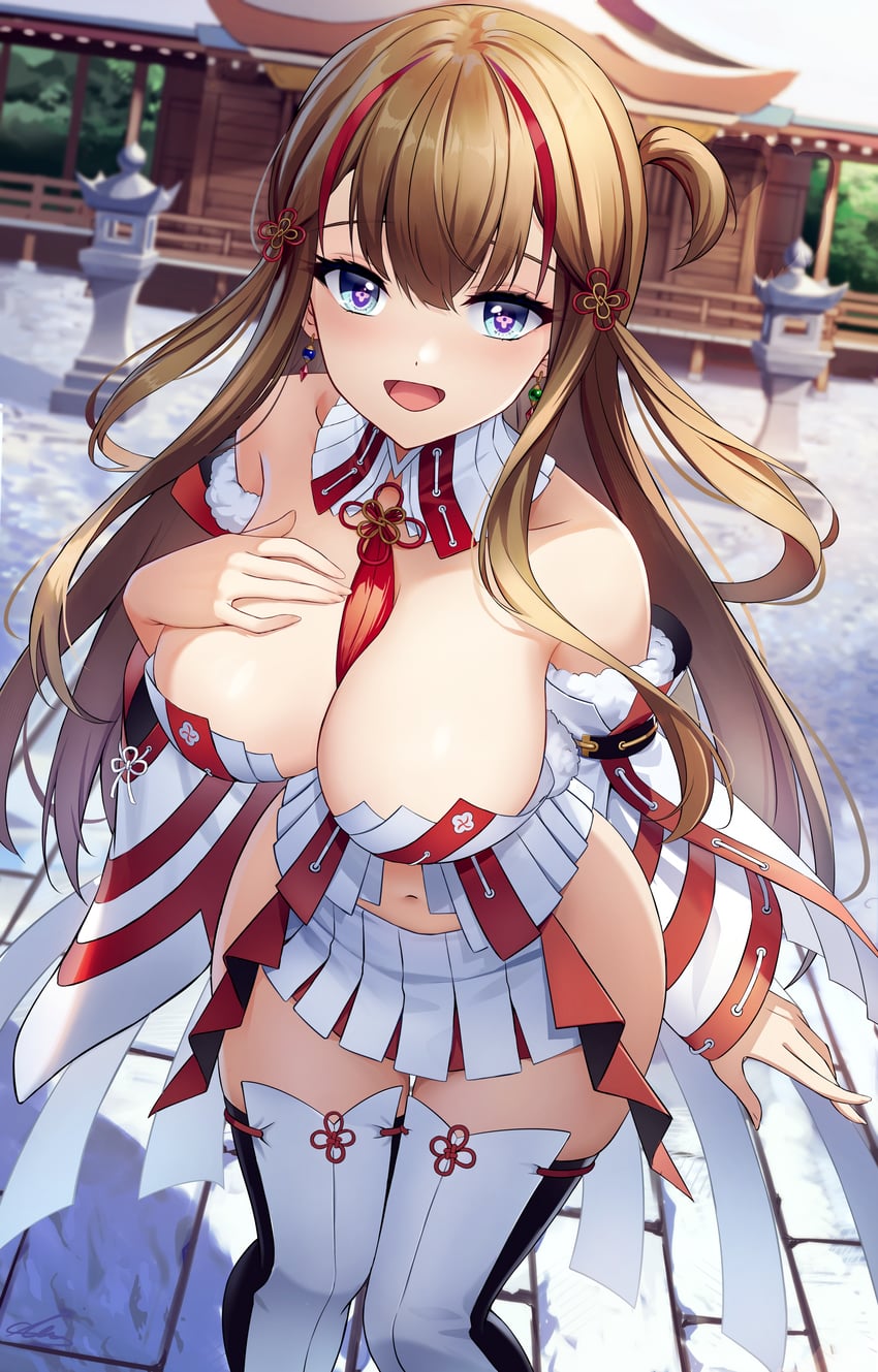 toki (senran kagura and 1 more) drawn by sion_(9117)