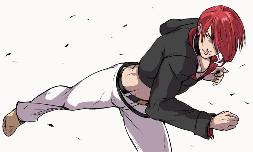 yagami iori (the king of fighters) drawn by koori_(haraiso)