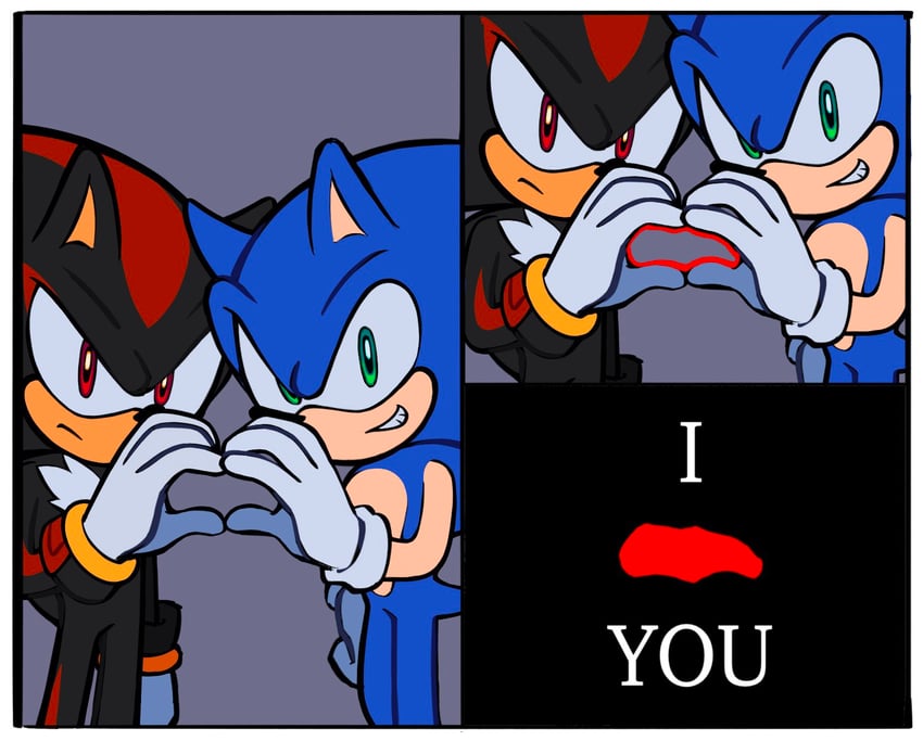 sonic the hedgehog and shadow the hedgehog (sonic) drawn by rodka_sth