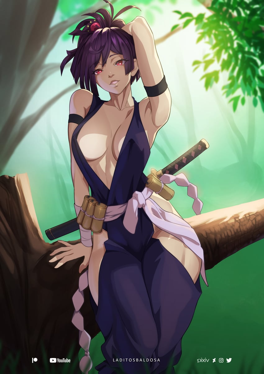 yuzuriha (jigokuraku) drawn by laditosbaldosa