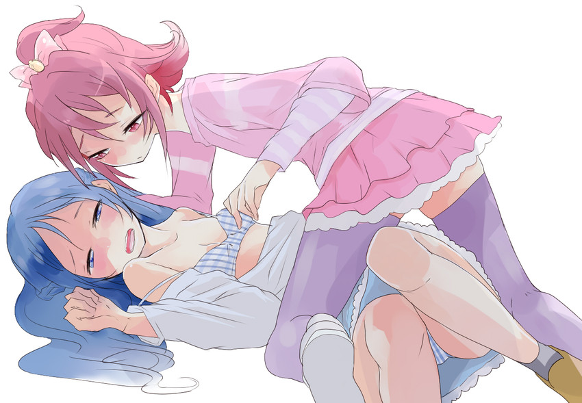 hishikawa rikka and aida mana (precure and 1 more) drawn by f-p