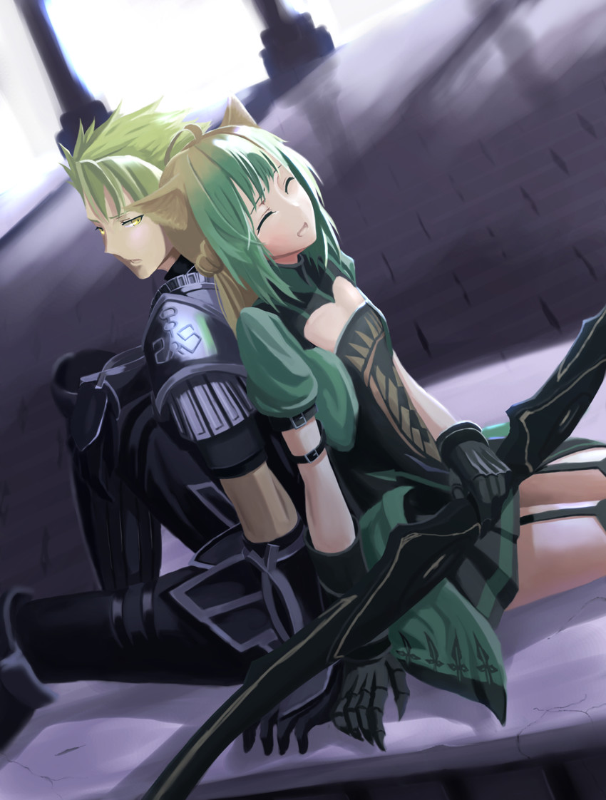 atalanta and achilles (fate and 1 more) drawn by mukade_(siieregannsu)