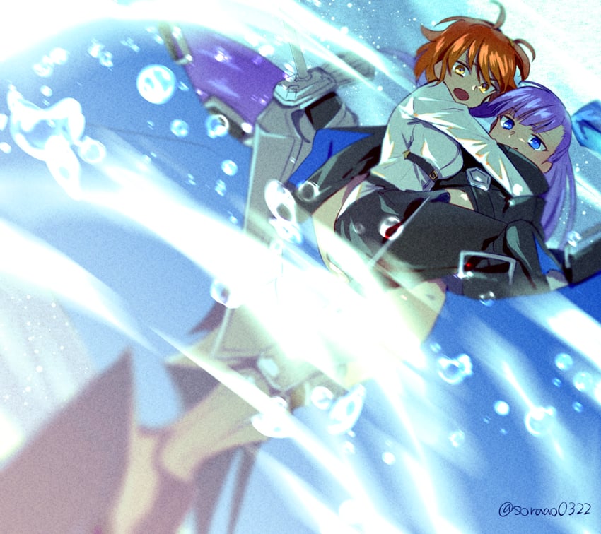 fujimaru ritsuka and meltryllis (fate and 1 more) drawn by soraao0322