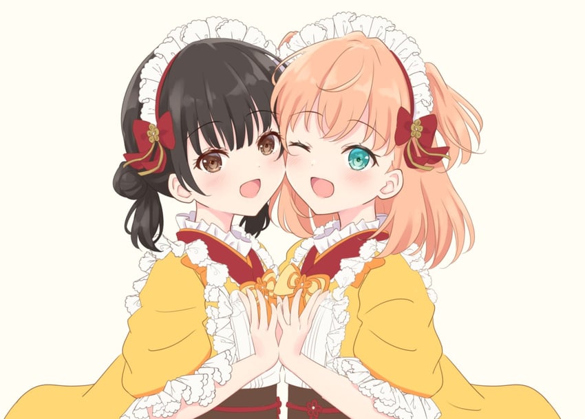 hinoshita kaho and nirei nozomi (love live! and 2 more) drawn by hanazora_satsuki