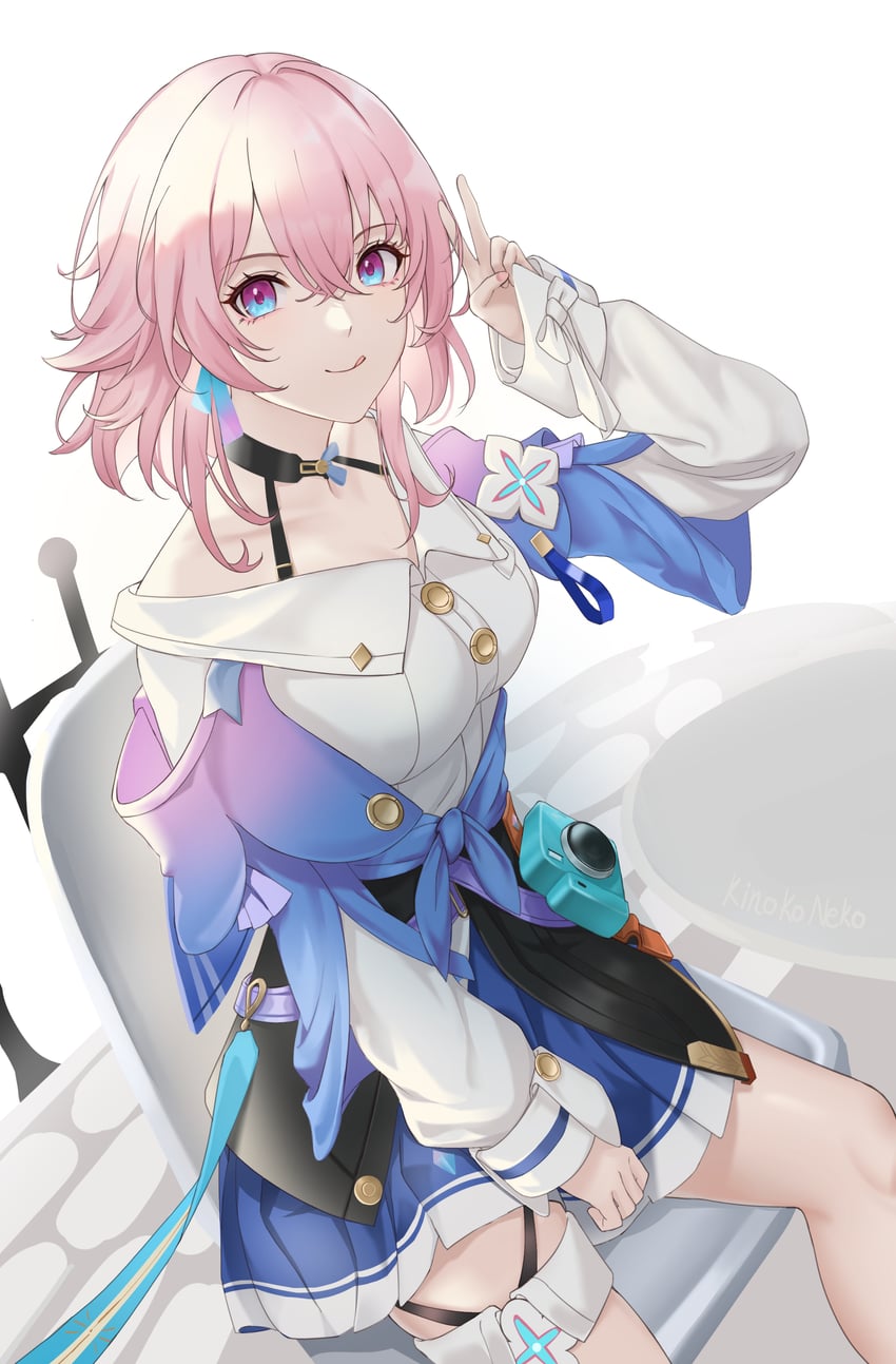 march 7th (honkai and 1 more) drawn by kinokoneko