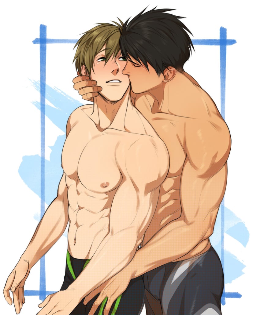 tachibana makoto and yamazaki sousuke (free! and 1 more) drawn by riffraffhellyea
