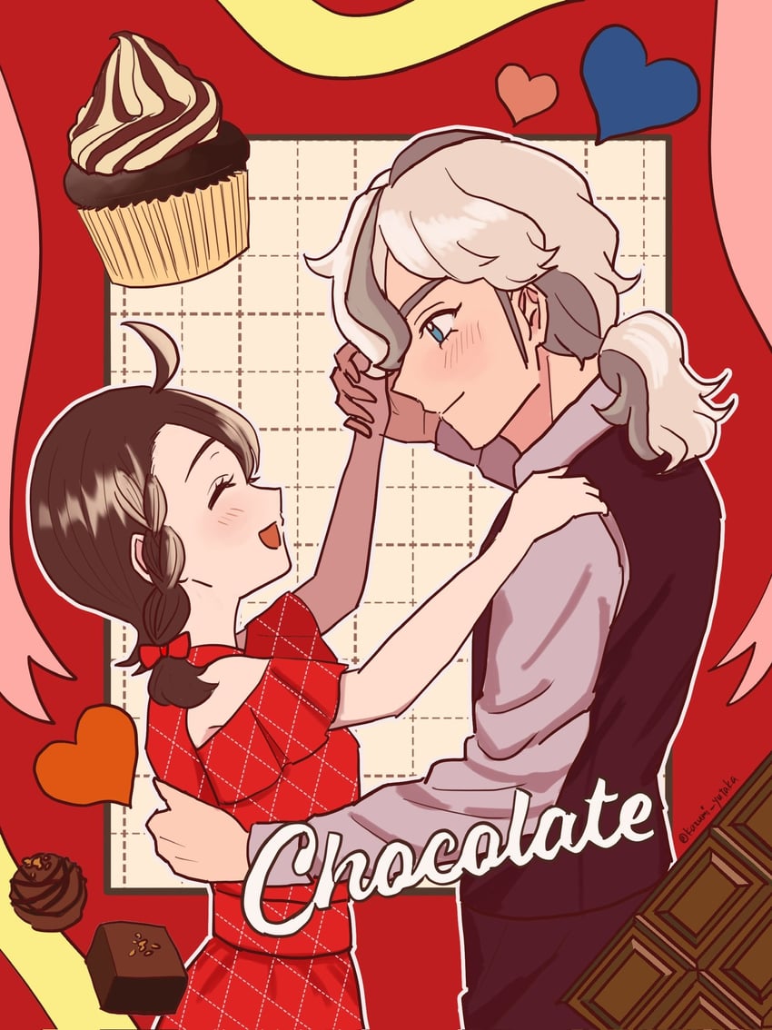 juliana and arven (pokemon and 1 more) drawn by kazumi_yutaka