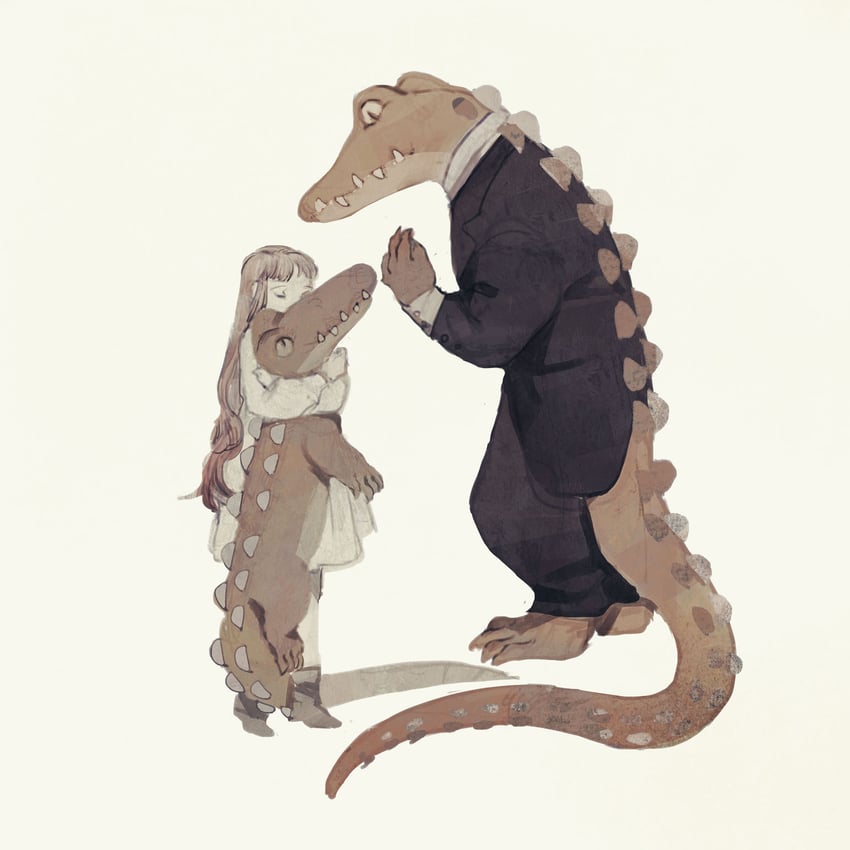 philia ell and croco zigmond (original) drawn by tono_(rt0no)