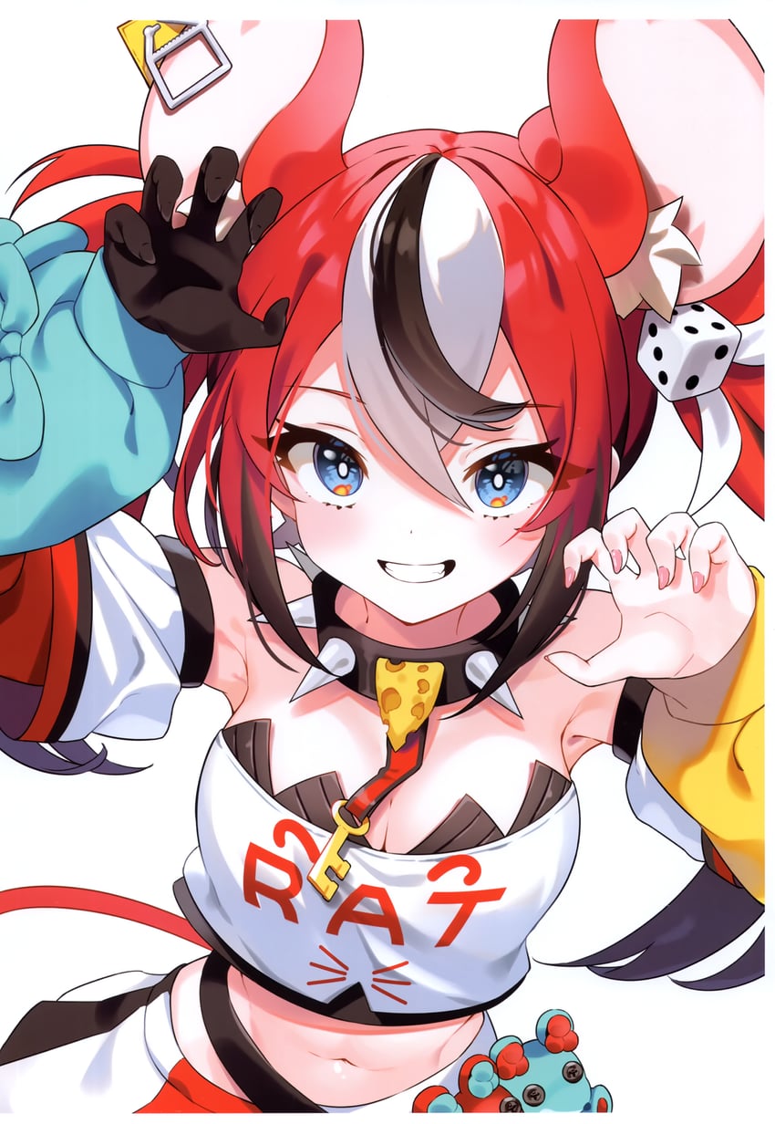hakos baelz (hololive and 1 more) drawn by kutata