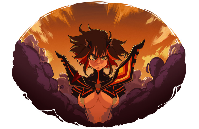 matoi ryuuko and senketsu (kill la kill) drawn by jason_allen
