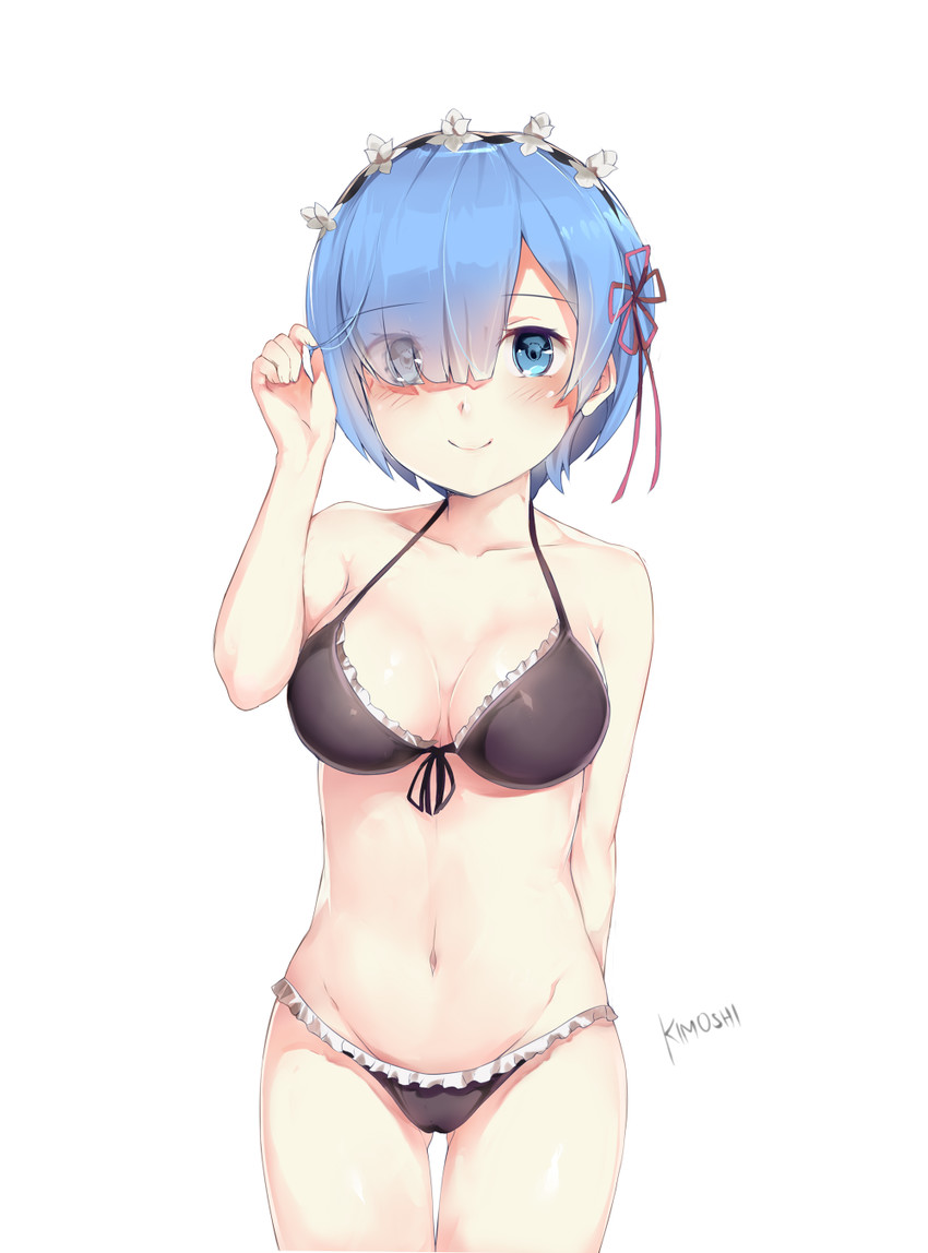 rem (re:zero kara hajimeru isekai seikatsu) drawn by kimoshi