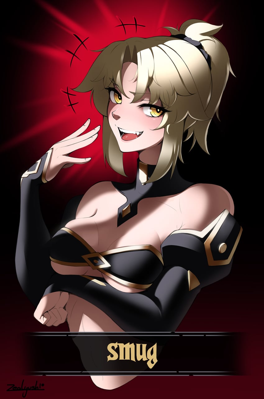 mordred (fate and 3 more) drawn by zealyush