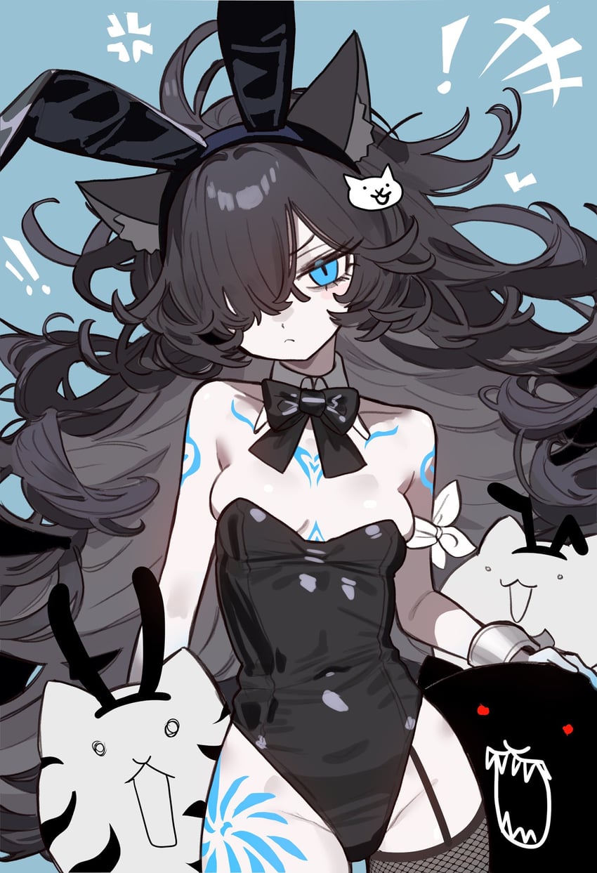 kasli and dark kasli (nyanko daisensou) drawn by ebora