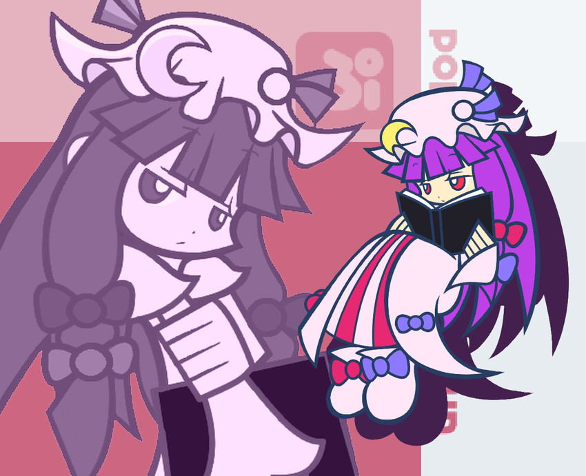 patchouli knowledge (touhou and 2 more) drawn by y&k