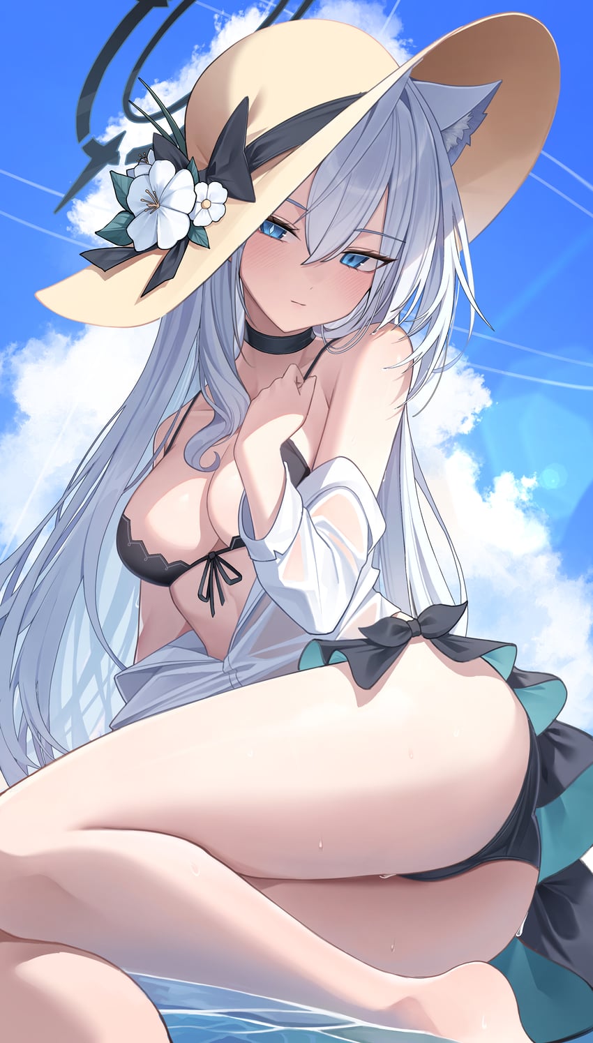 shiroko and shiroko terror (blue archive) drawn by pang-yo