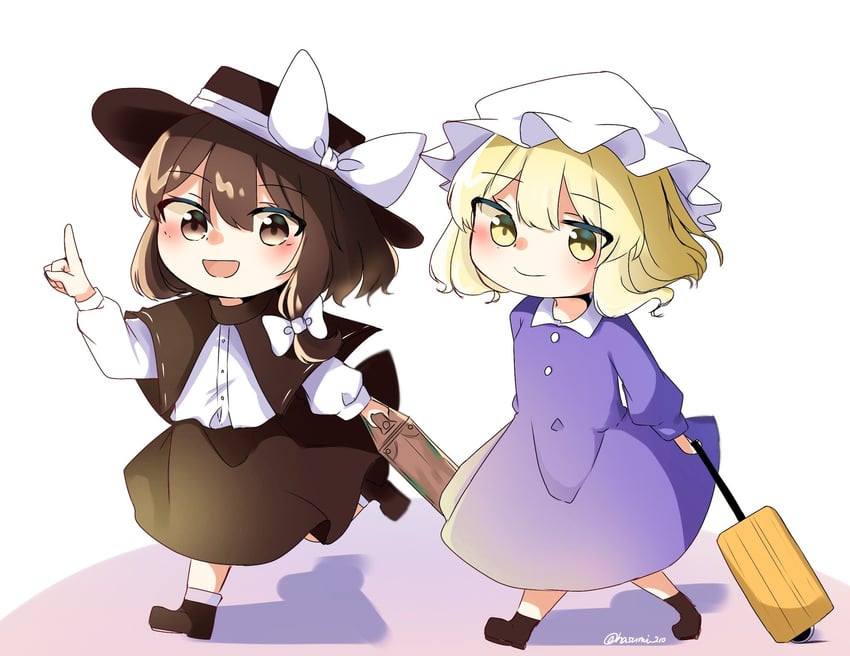 usami renko and maribel hearn (touhou) drawn by hasumi_suzuna