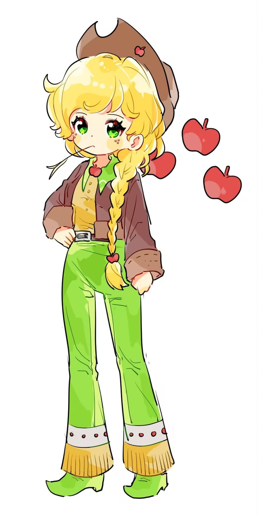 applejack (my little pony and 1 more) drawn by buyao_guan