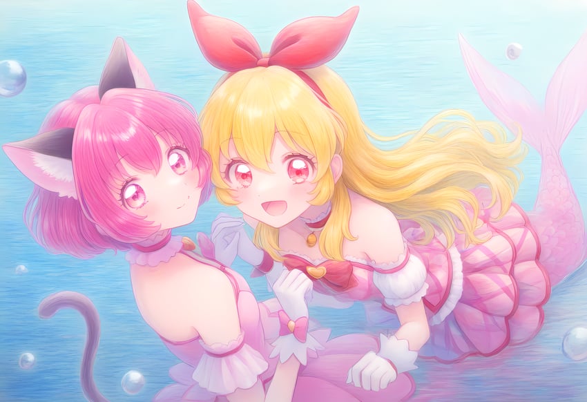 hoshimiya ichigo, momomiya ichigo, and mew ichigo (aikatsu! and 1 more)