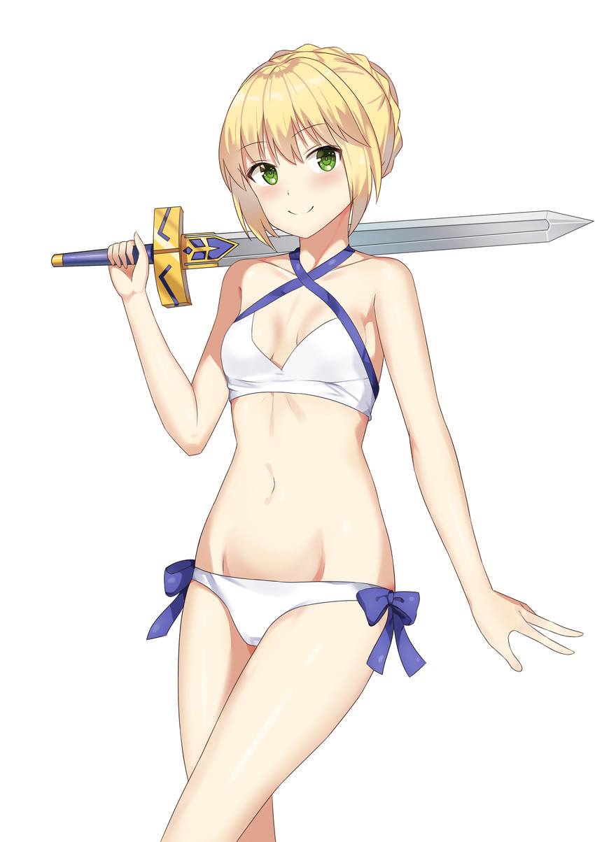 artoria pendragon (fate and 1 more) drawn by unscpro