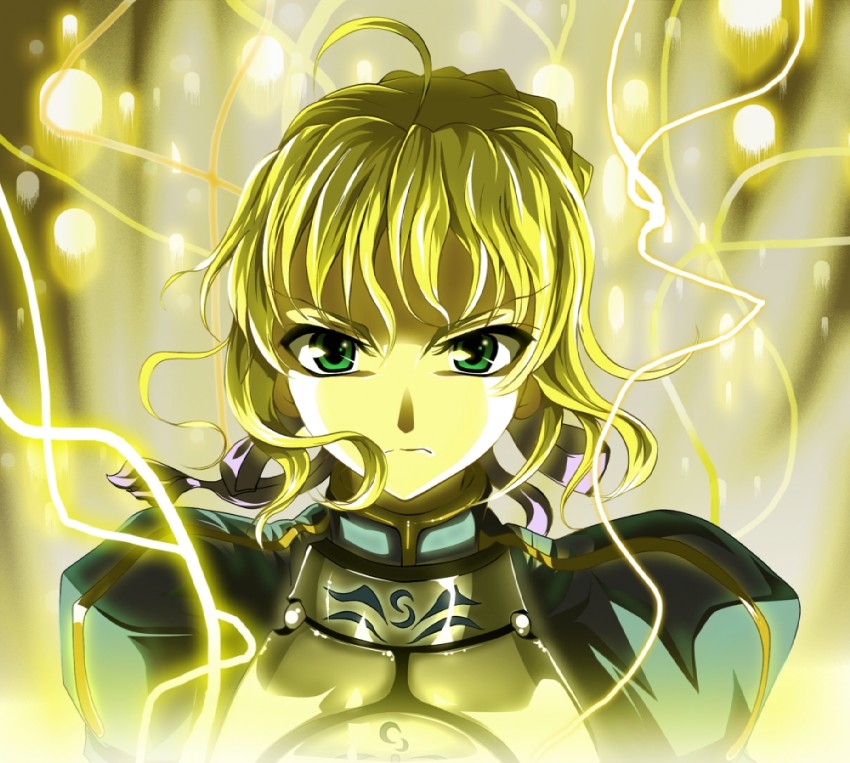 artoria pendragon and saber (fate and 1 more) drawn by skyt2