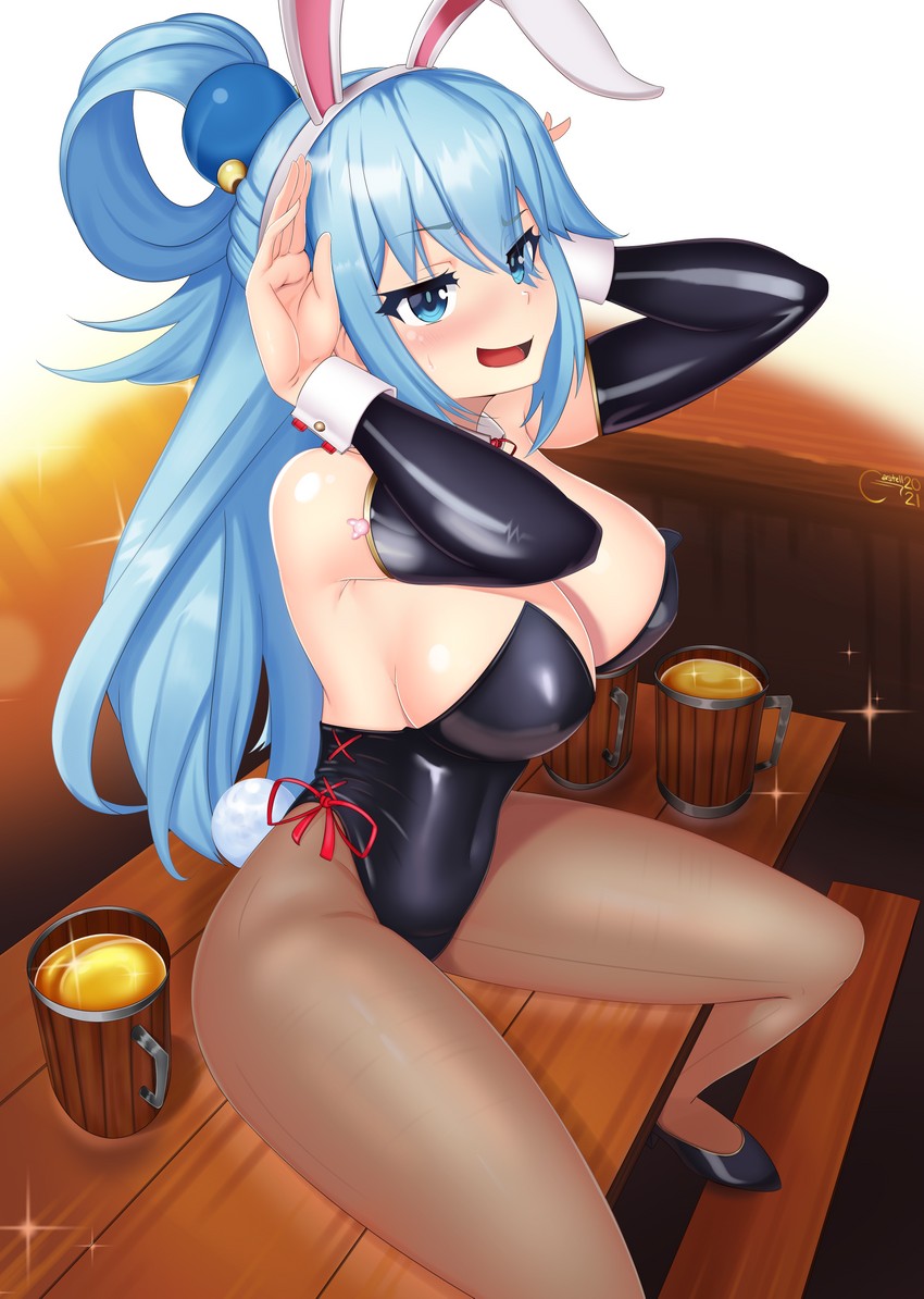 aqua (kono subarashii sekai ni shukufuku wo!) drawn by castell